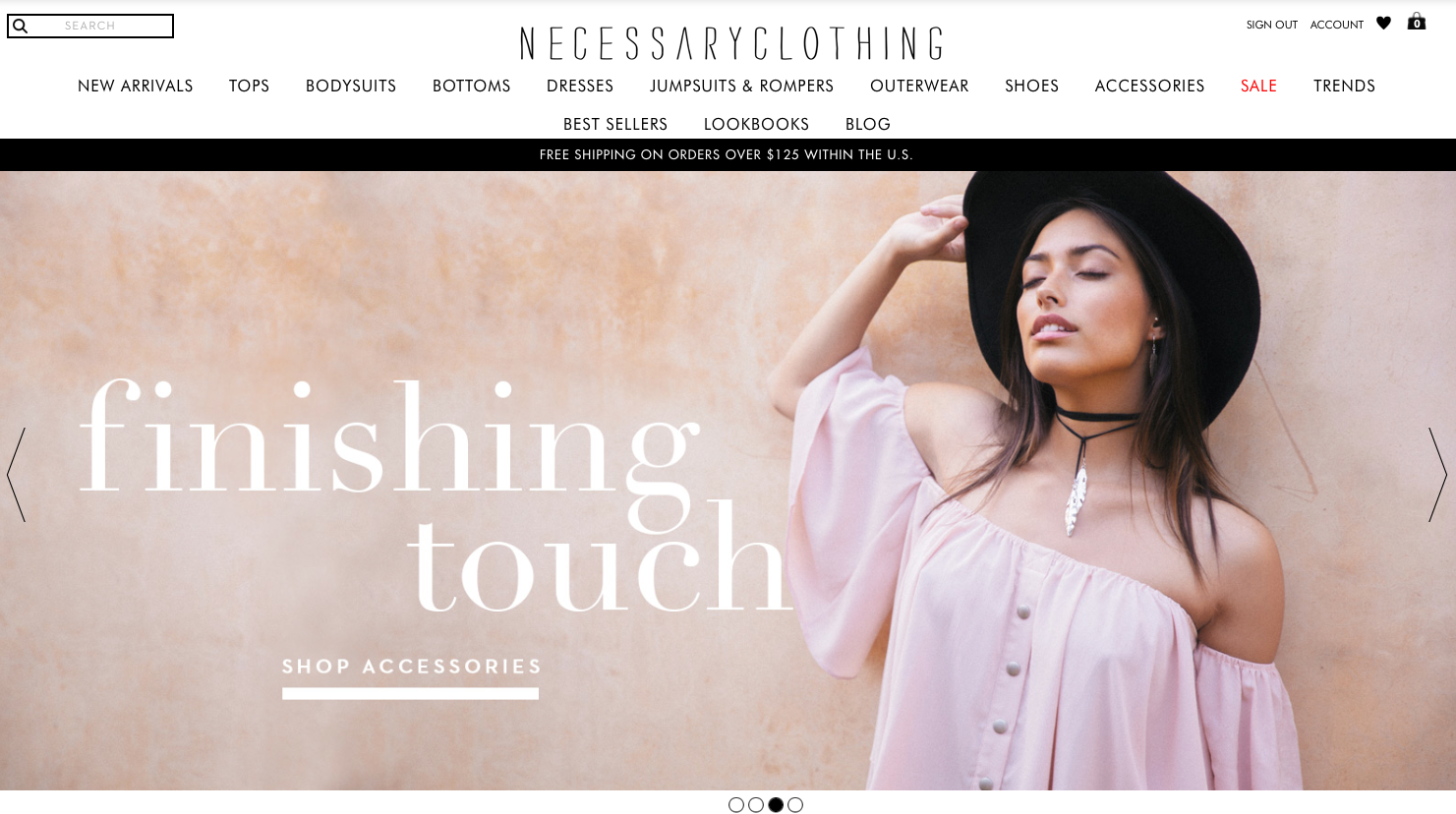 necessary clothing website
